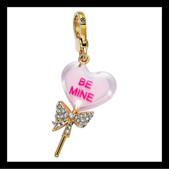 Rare Juicy Couture 2012 Limited Edition “Be Mine” Heart Shaped Lolli Charm NWOT - Picture 1 of 15